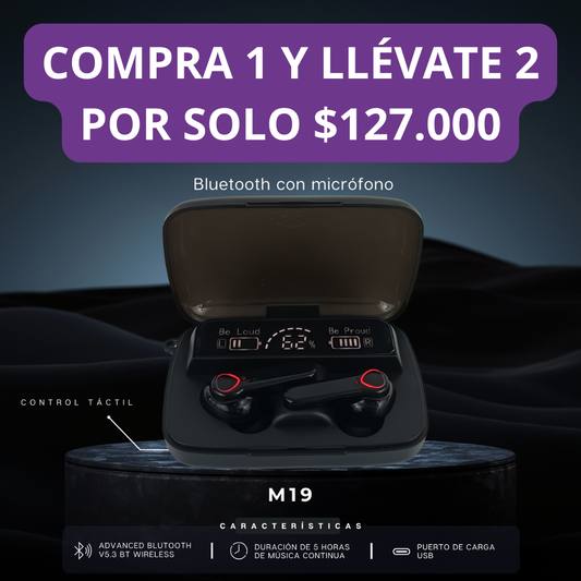 Audífonos Titanium Pods M19